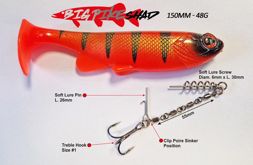 Sakura Bigpike Shad Swimbait Softbait 150mm