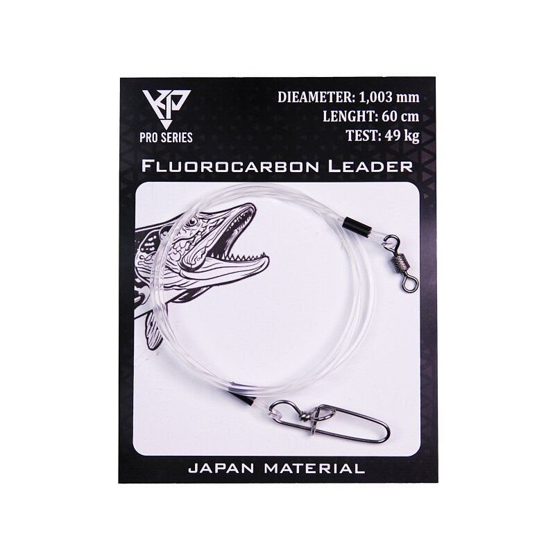 K.P 100 % Fluorocarbon Vorfach Leader Hechtangeln