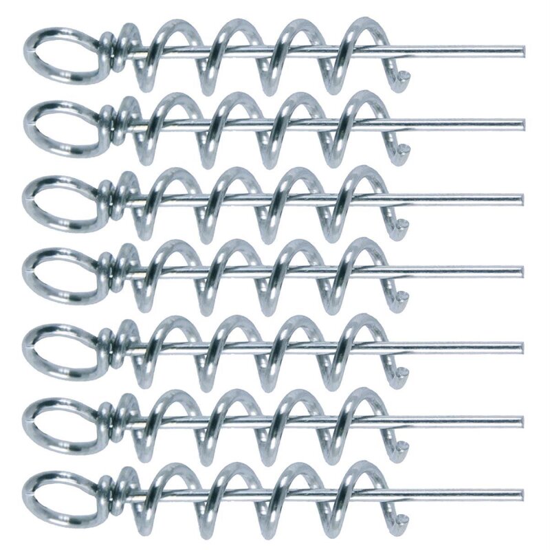 K.P Baits Shallow Screw Spirale für Gummifische Big Baits 7 Stück 5 cm