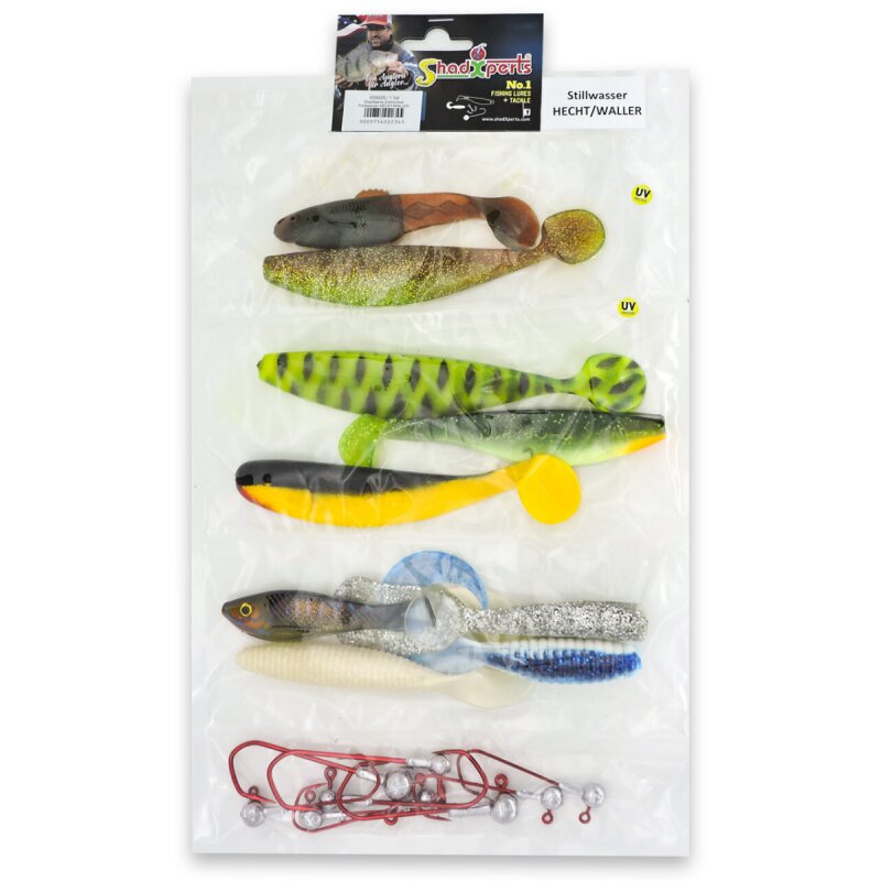 Shadxperts Zielfisch Sets Hecht und Wels 18 teilig