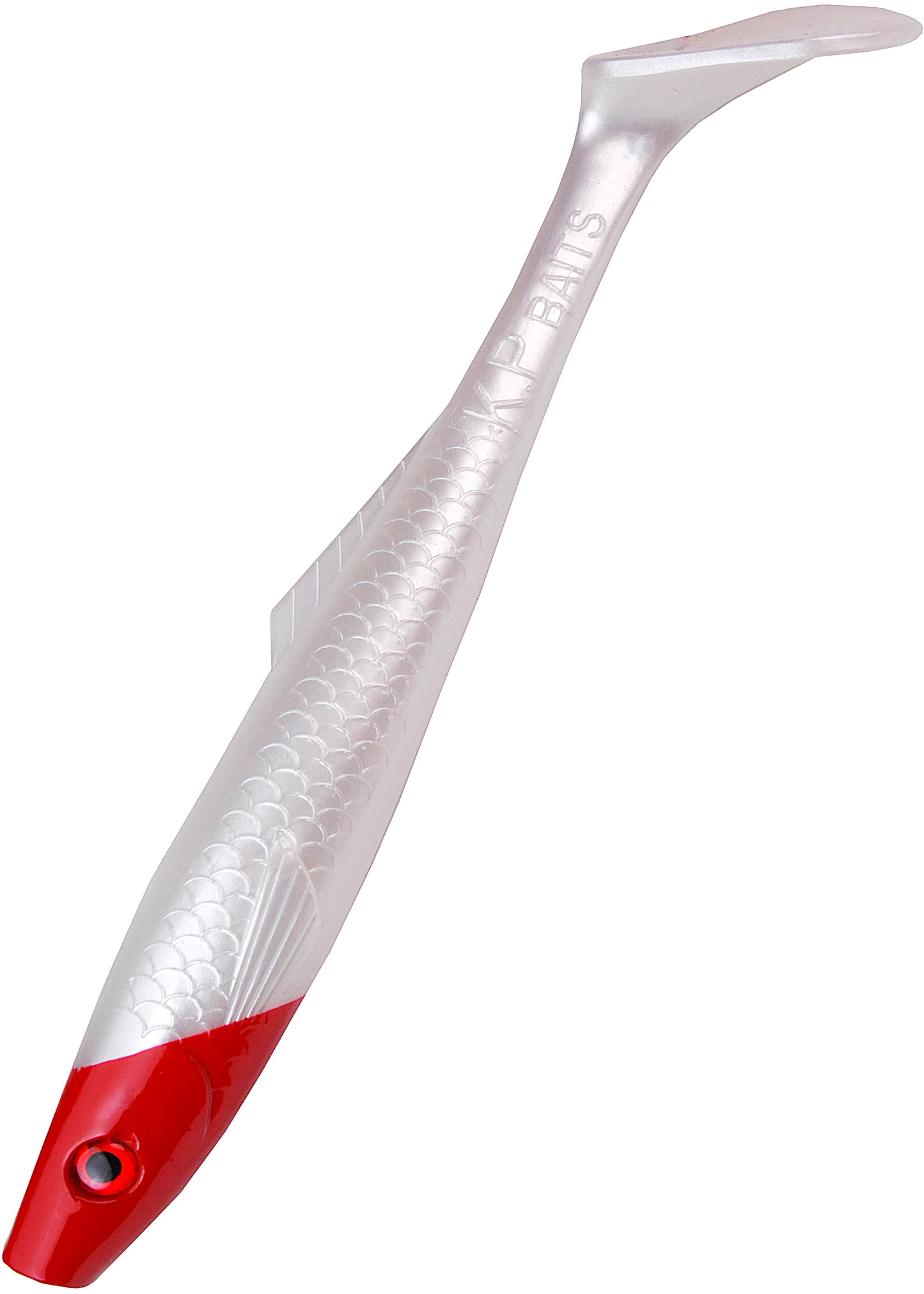 K.P Baits Pike Shad Junior 8" Gummiköder red head