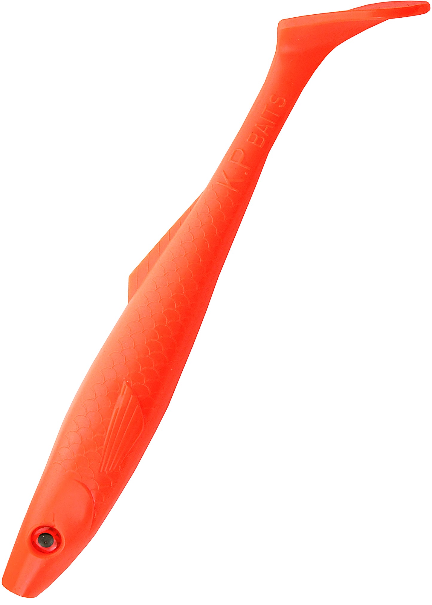 K.P Baits Pike Shad Junior 8" Gummiköder orange red