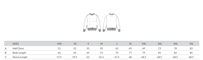 Hooked Fishing Wear Sweatshirt Tabelle