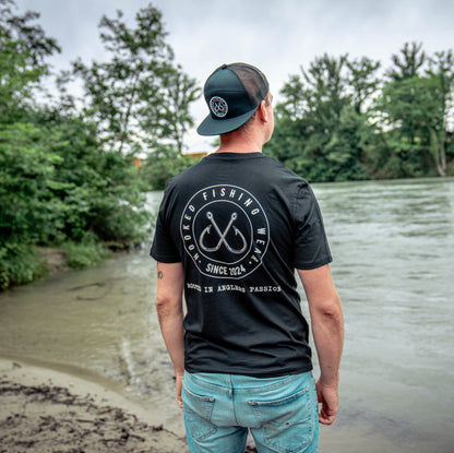 Hooked Fishing Wear Shirt black back