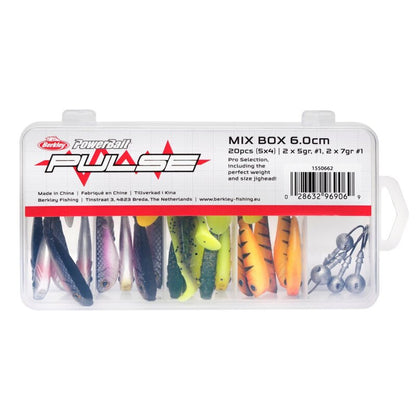 Berkley Pulse Shad Mix Box Gummifische & Jigköpfe