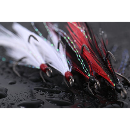 BKK Feathered Spear-21 SS Treble Hook - White