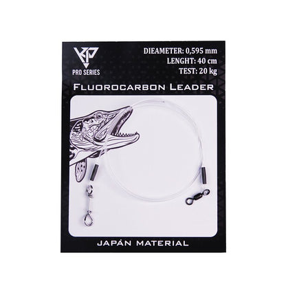 K.P 100 % Fluorocarbon Vorfach Leader Hechtangeln