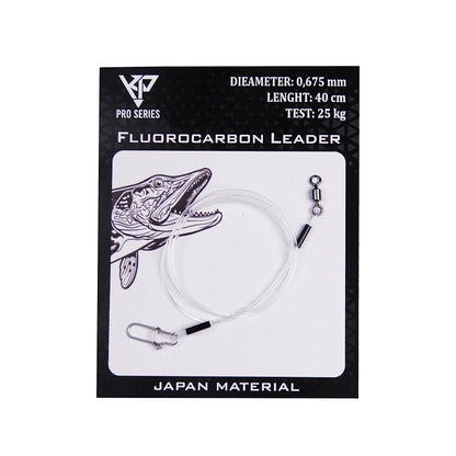 K.P 100 % Fluorocarbon Vorfach Leader Hechtangeln