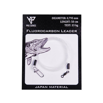 K.P 100 % Fluorocarbon Vorfach Leader Hechtangeln