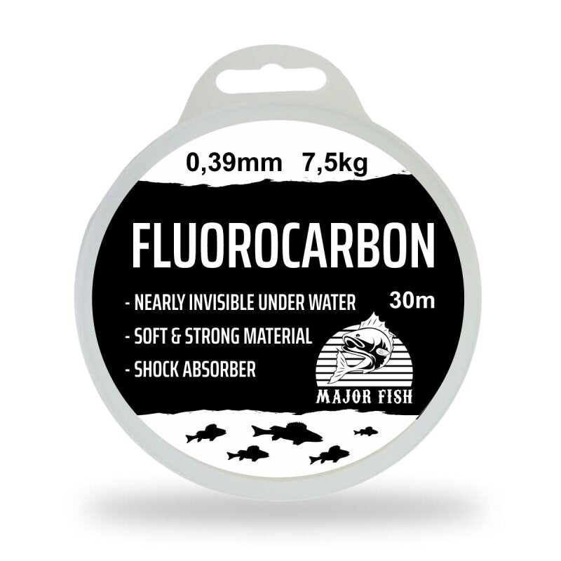 Major Fish 100 % Fluorocarbon Vorfachschnur 30 Meter