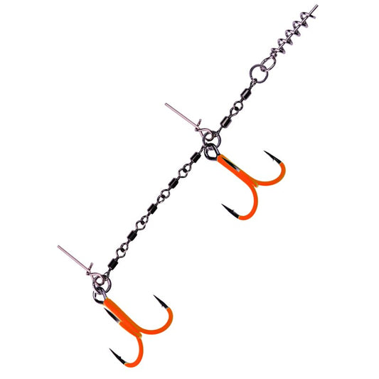 Major Fish Heavy Stinger Pike Rig UV Orange