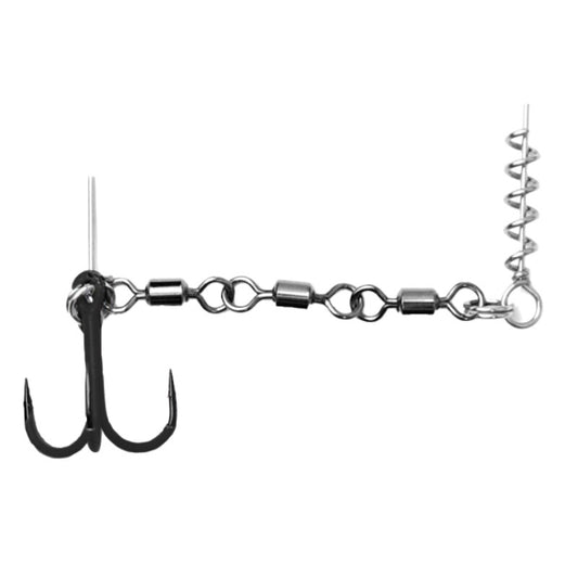 Major Fish Pike Rig Shallow Hecht-System mit Dreifachwirbel