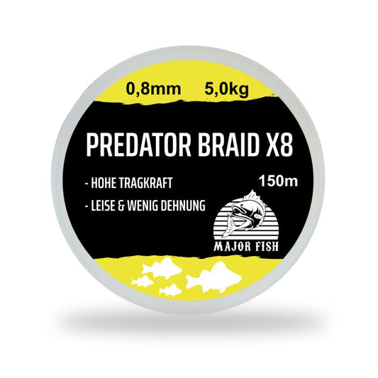 Major Fish Predator Braid 8-Fach geflochten 150m
