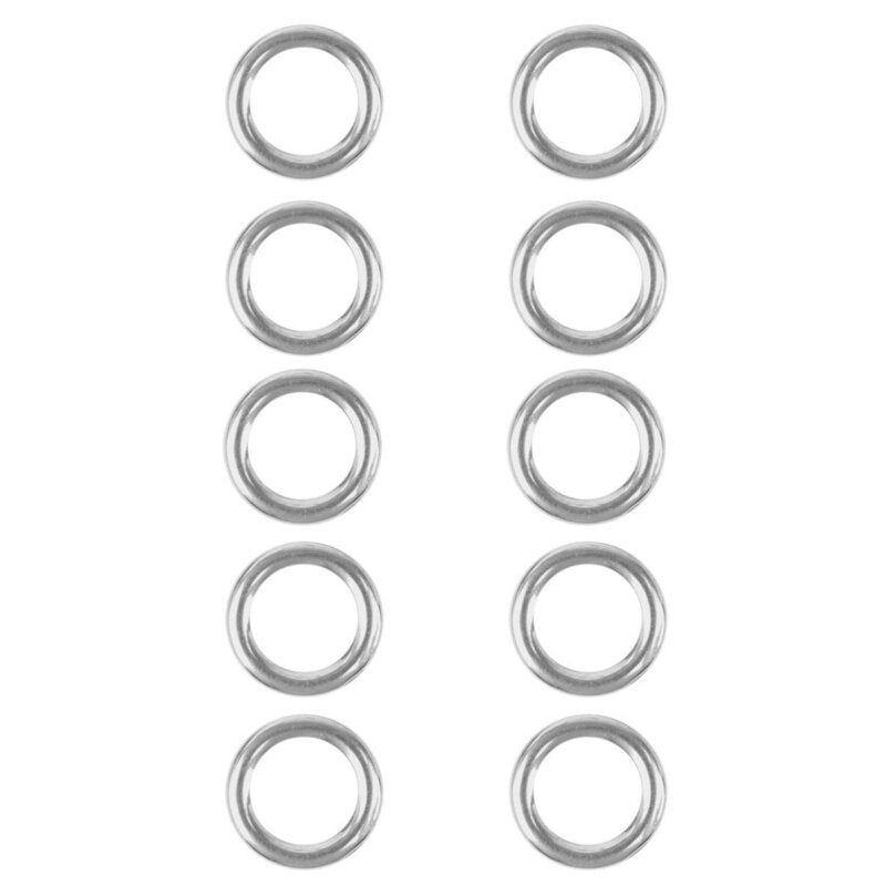 Major Fish Verbindungsring (Solid Ring) Stainless Steel 10 Stück
