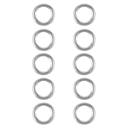 Major Fish Verbindungsring (Solid Ring) Stainless Steel 10 Stück