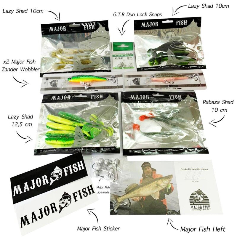 Major Fish Zander Tactical Tacklebox 36-Teilig