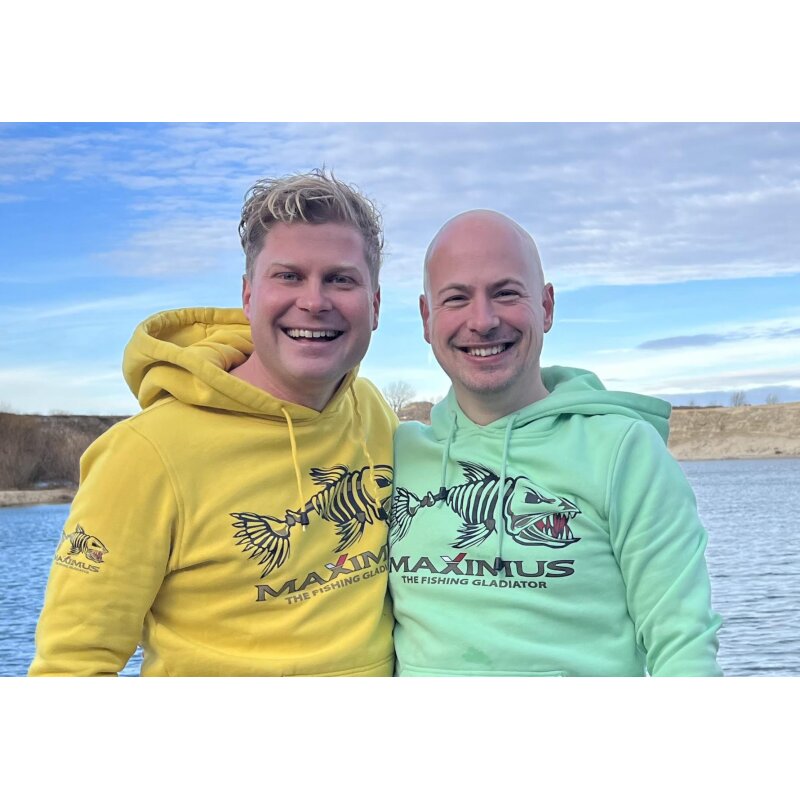 Maximus Angelhoodie Pullover Hoody mit Fisch Motiv