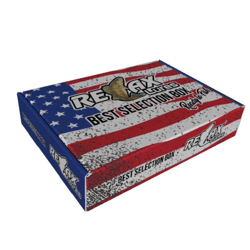 Relax Gummifische Sonderbox mit Jigköpfen und Zubehör 40- tlg