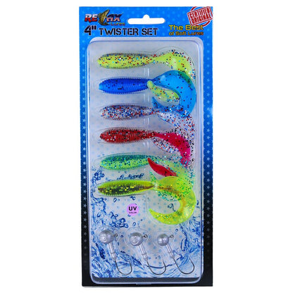 Relax Gummifische Sortiment Twister Set + Jigköpfe