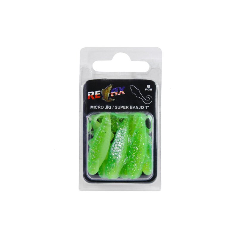 Relax Super Banjo Gummifisch Twister 1" 3,5 cm 6 Stück