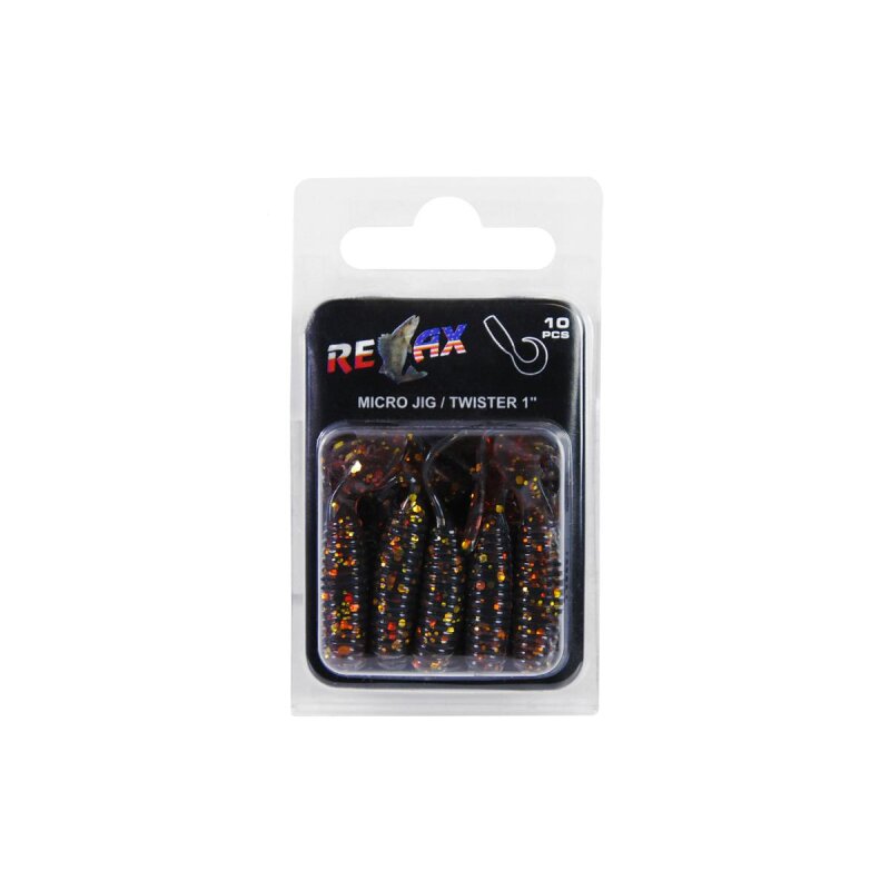 Relax Twister 1" 3,5 cm Barsch Forelle Döbel 10 Stück